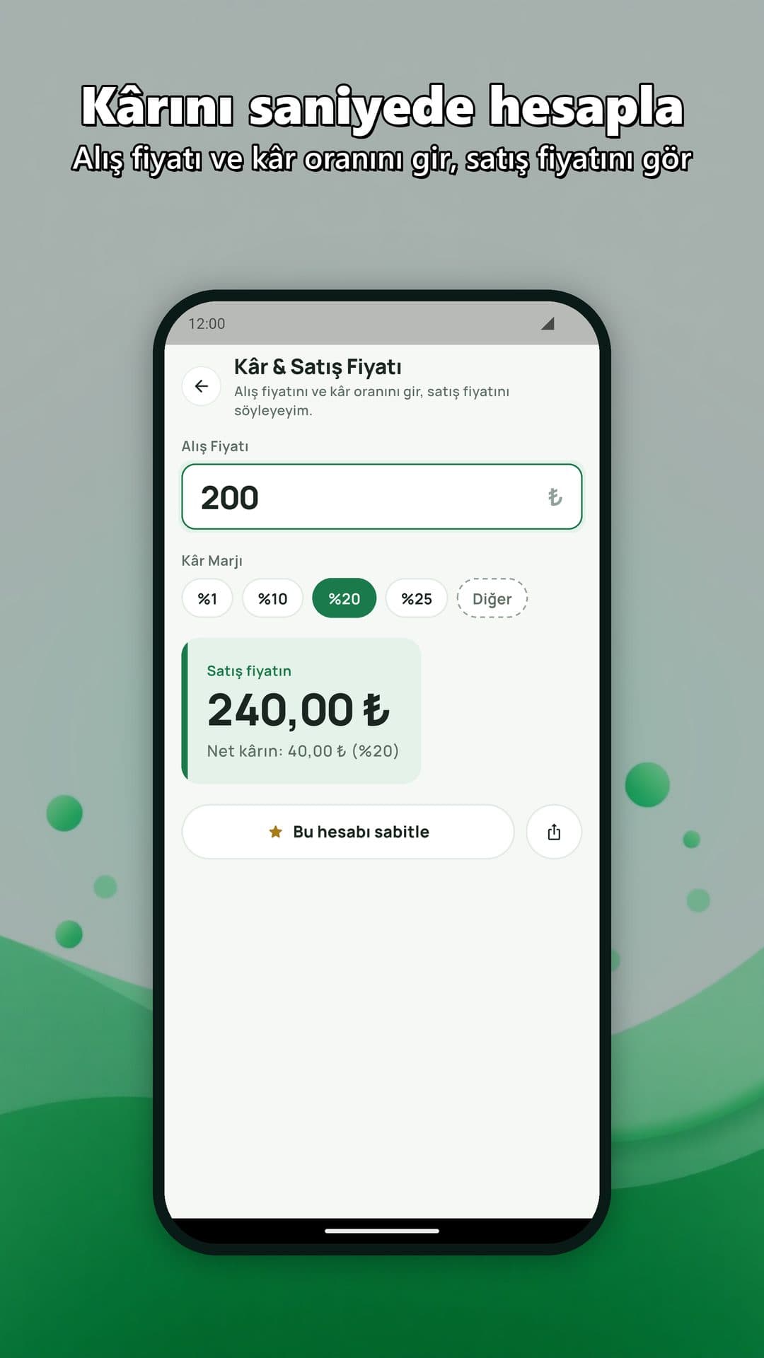 Hesap Sihirbazı screenshot