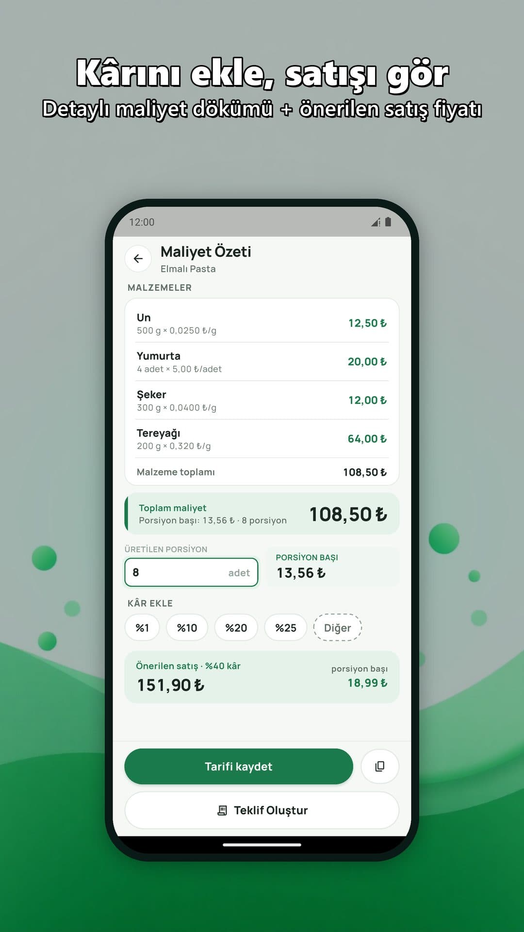 Hesap Sihirbazı screenshot