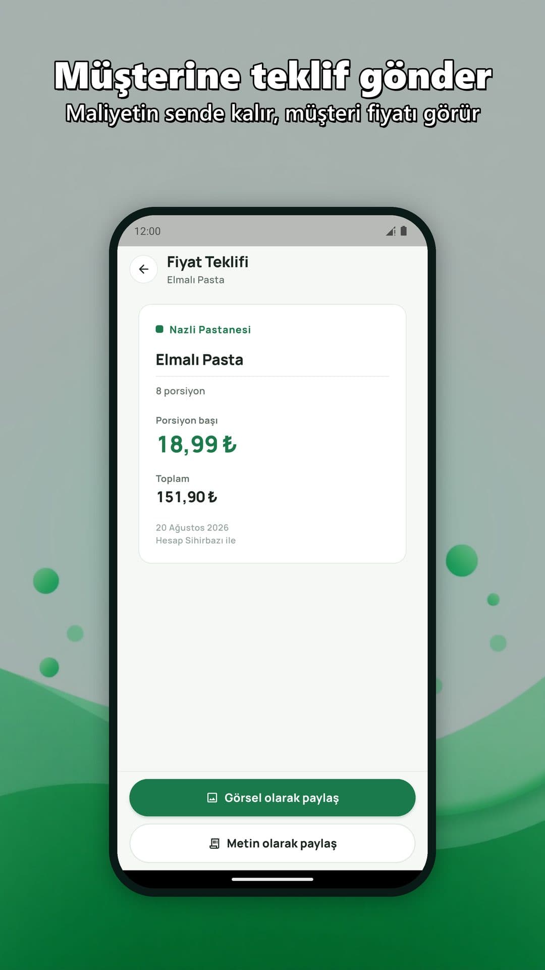 Hesap Sihirbazı screenshot